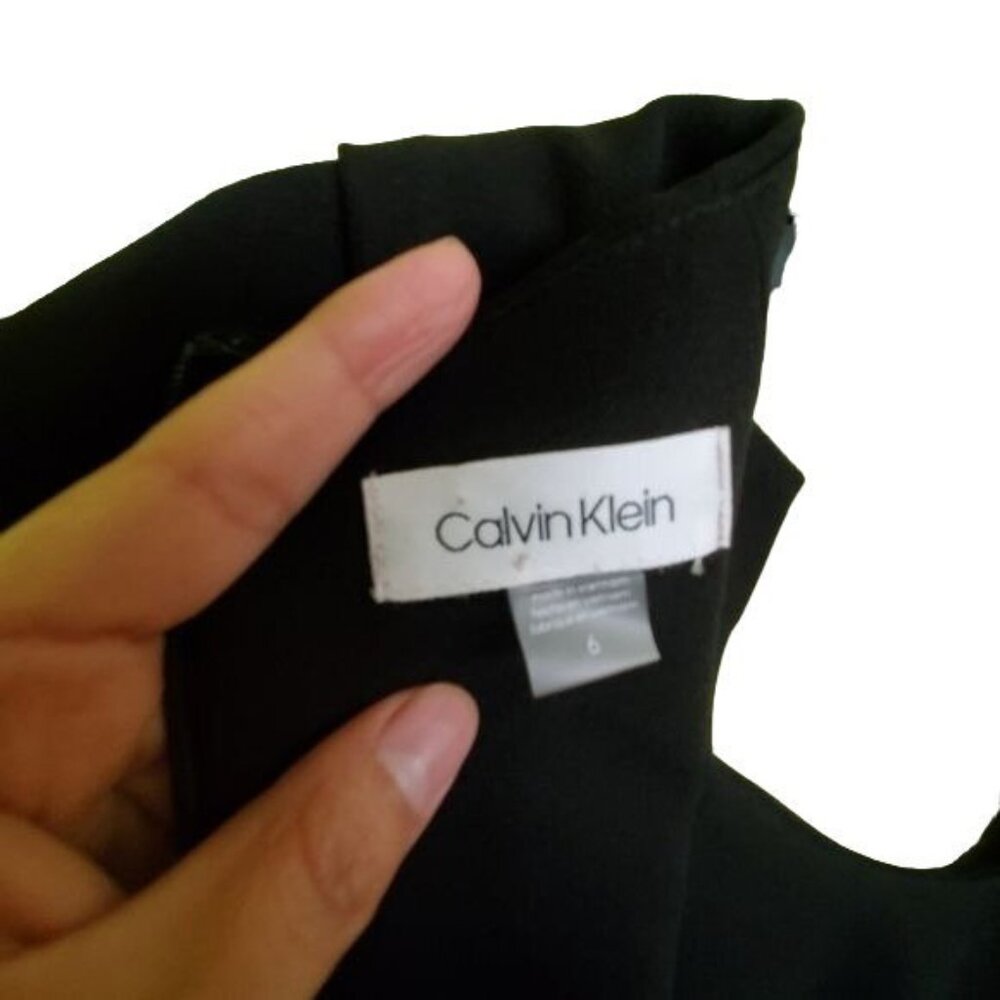 Calvin klein womens mini dress brack color sleeveless rushed Size small - Picture 7 of 15
